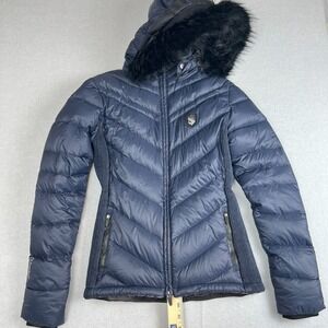 Samshield Premium Line Courchevel Womens Size XS Navy Blue Black Down Jacket